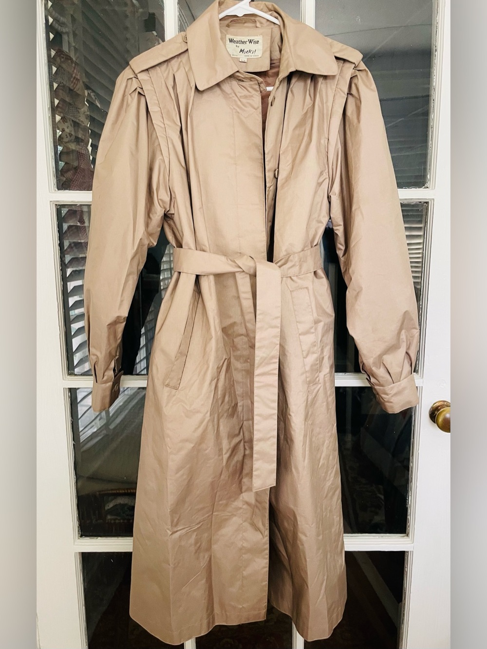 Vintage Weather Wise by Micki! Coat Women’s 5/6 S/M Rain Proof Belted Trench